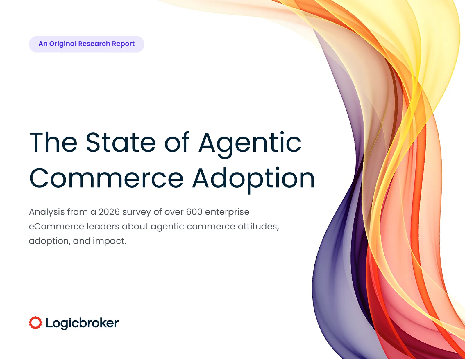Cover of The State of Agentic Commerce Adoption, analysis from a 2026 survey of over 600 enterprise eCommerce leaders